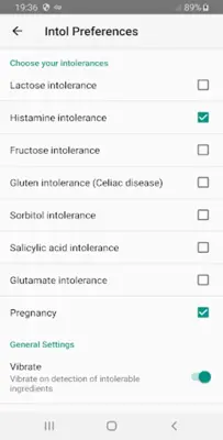 Intol — Scans food intolerance android App screenshot 0